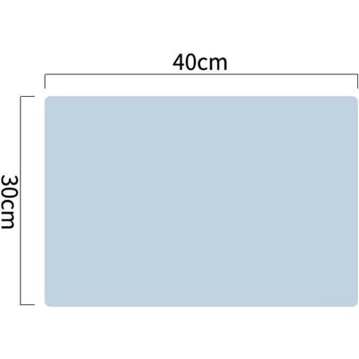 Napperon Imperméable en Silicone de Qualité Alimentaire Isolation Thermique Antidérapant Lavable Tapis de Table Pour Cuisine Dîner bleu clair