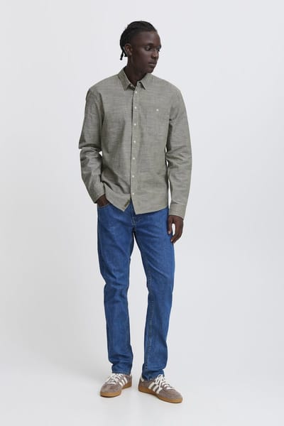 Blend Blouse Katoen Olive - Maat XXL