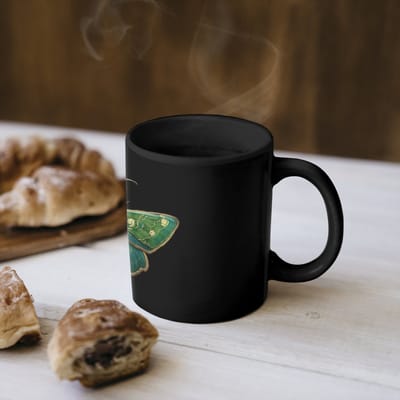 Magische Mok - Foto op Warmte Mokken - Koffiemok - Mot - Levendig - Groen - Magic Mok - Beker - 350 ML - Theemok