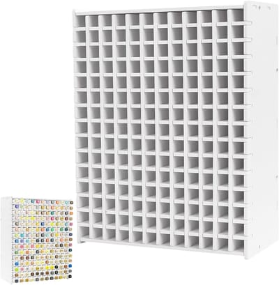 Penhouder Organiser 27 × 13 × 35 cm voor Potloden en Viltstiften, 180 Compartimenten, Duurzaam PVC, Perfect voor Kantoor en School