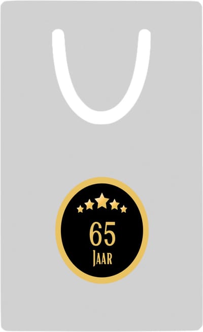 Hacebo® - 65 jaar metalen boekenlegger - iemand die 65 jaar is geworden of 65 jaar lang een relatie hebben of getrouwd zijn - verjaardagscadeau - verjaardag - cadeau - kado - geschenk - gift Bladwijzer boekenleggers - 7.6 cm x 5cm
