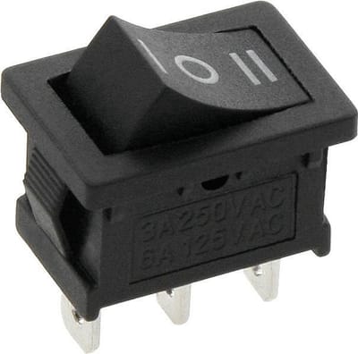 Push schakelaar - 3 Standen - 250V 3A - SP3T