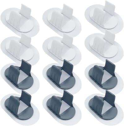 Set van 12 Zelfklevende Slangklemmen 30-38mm voor Water, Gas en Tuingebruik - Ideaal voor Slangen en Wasmachines