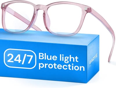 Fashionable Blue Light Blocking Glasses for Men and Women - Square Anti-UV Computer and Gaming Eyewear