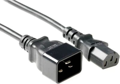 ACT Netsnoer C13 - C20 zwart 1 m AK5440