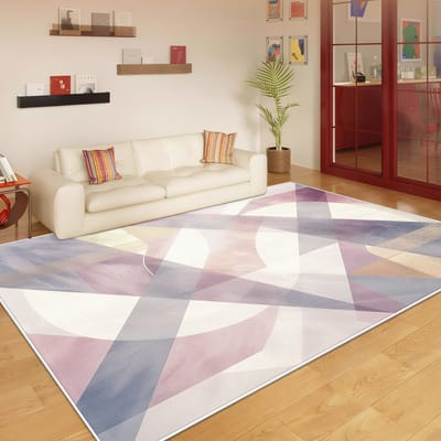 Nordische Geometrische Stijl Woonkamer Tapijt Licht Luxe Decoratie Slaapkamer Garderobe Zacht Kleed Lounge Wasbaar Antislip Huis Tapijt 100*200cm