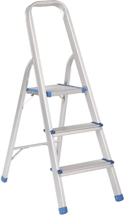 Vouwladder Aluminium 3 Treden - Lichtgewicht en Veilig