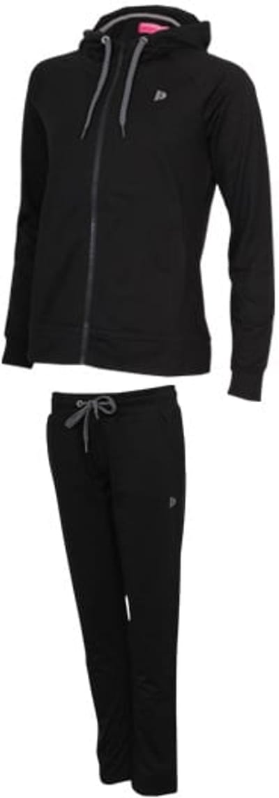 Donnay - Joggingsuit Nora - Joggingpak - Dames - Black (020) - maat S