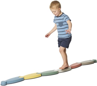 Gonge Stapstenen - 6-delige loopbaan voor evenwicht - Educatief balansspeelgoed vanaf 3 jaar - Nordic collectie