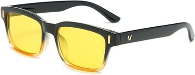 Nivard Blue Light Glasses - Blauw Licht Bril - Computerbril - Blue Light Bril - Filter Bril - Beeldschermbril - Anti Blauw Licht Bril - Bruin & Geel