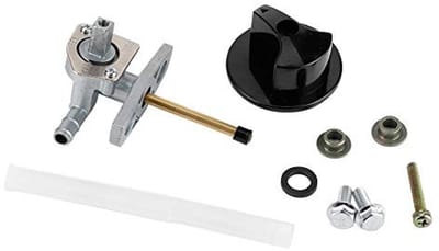 Dailygoods- Brandstofschakelaarkit Gloednieuw - Zilveren Brandstofgastank Petcock - Afsluitklep - Metaal/ABS - Vervanging voor 400X/400EX 09-14 - Inclusief Accessoires - Brandstofklep