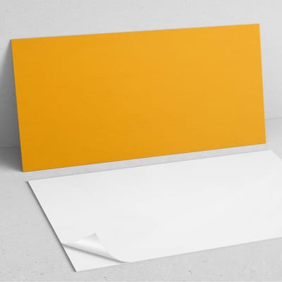 Coloray Wandpanelen Zelfklevend - Lichtoranje kleur PVC Wandpaneel - 100 cm x 50 cm - Oranje Wandbekleding Zelfklevend - 1 stuk - Eénkleurige Wandpanelen Zelfklevend - Wandpanelen Keuken - Wandpaneel Badkamer