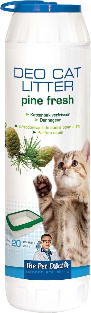 The Pet Doctor - Deo Cat Litter Pine Fresh - Kattenbak verfrisser - Kattenbak verfrisser - 750 g