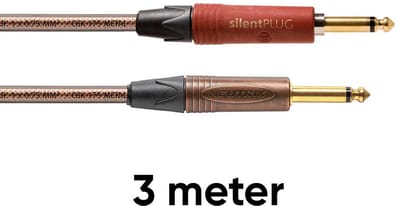 Cordial CSI 3 PP-METAL-SILENT instrumentkabel 3 m - Instrumentenkabel