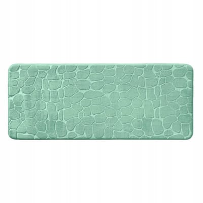 Groene Antislip Badkamermat 50x120 cm met Takkendessin