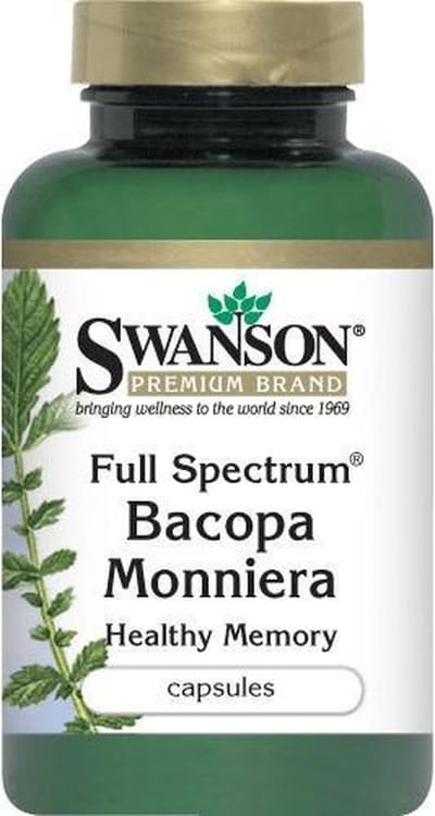 Supplementen - Bacopa monniera 50mg - Vegan - 90 Capsules - OstroVit -