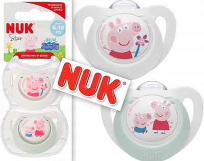 NUK Star siliconen fopspeen - Peppa Pig 6-18 maanden