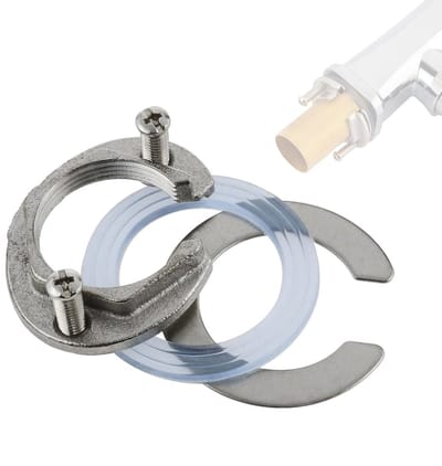 Roestvrijstalen bevestigingsmoer set voor kranen, voorkomt losse fittingen voor keuken en badkamer, 31mm enkele gat verbinding, duurzaam en eenvoudig te installeren