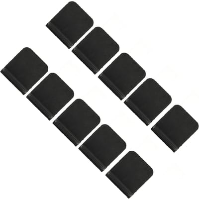 Lot de 10 clapets de déflecteur de carter d'huile, excellente étanchéité, ajustement universel, kit de clapets en caoutchouc pour voitures black
