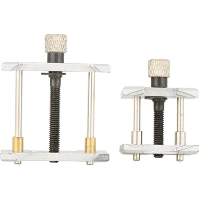 Outil de réparation de boîtier de montre-bracelet réversible 2 en 1, support de boîtier de mouvement, pince étau white