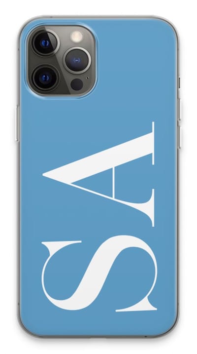 Gepersonaliseerd - Case Company® - Hoesje geschikt voor iPhone 13 Pro Max hoesje - Monogram N°2 - Soft Cover Telefoonhoesje - Bescherming aan alle Kanten en Schermrand