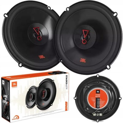 JBL Stage 3 627F - Autospeaker - 6.5” (16,5 cm) - 2-Weg Coaxiaal - Zwart - Krachtig Geluid Zonder Gr