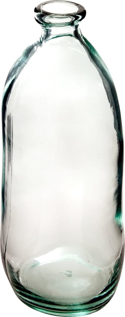 Atmosphera bloemenvaas Pisa - Organische fles vorm - helder transparant - glas - 51 x 23 cm