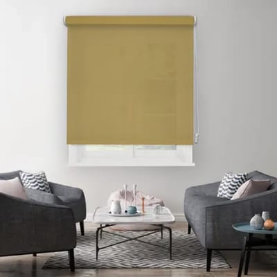 Madeco Rolgordijn 1161 - Lichtdoorlatend - Mosterdgeel - 60x190cm