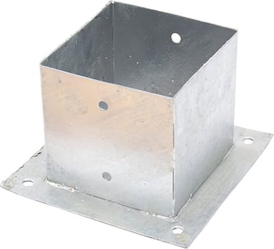Wovar Paalhouder op plaat 15 x 15 x 15 cm | Per Stuk