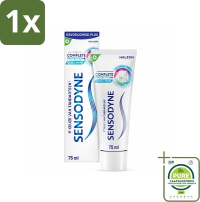 1 x Sensodyne - Tandpasta - Complete Protection + Cool Mint - Koele Munt - 75 ml - Tandpasta Gevoelige Tanden - Tandgevoeligheid - Sensodyne - Complete Protection - Cool Mint