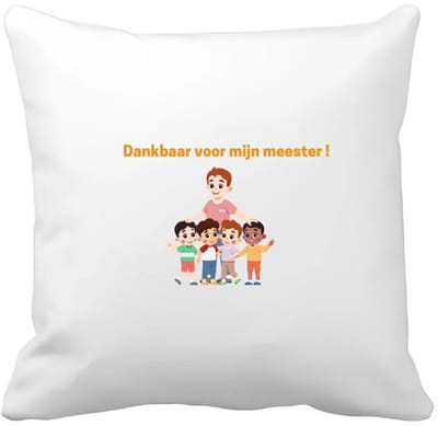 Akyol - dankbaar voor mijn meester Kussen hoes - Meester - leraar - verjaardag - cadeautje voor meester - meester artikelen - kado - geschenk - gift - verjaardagscadeau - meesterdag - 40 bij 40 cm