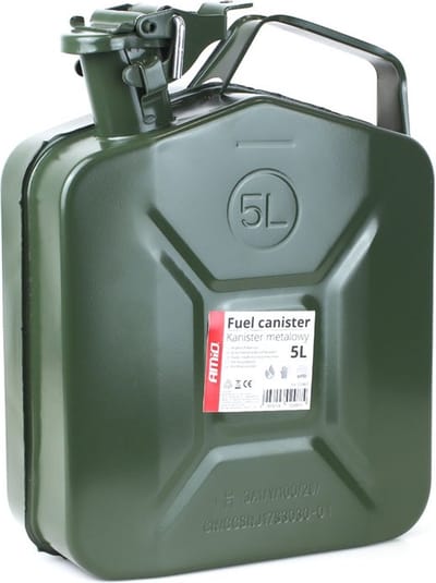 Metalen jerrycan - 5 liter - Met vergrendeling