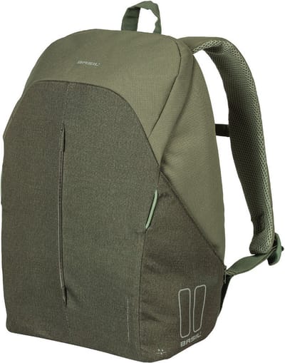 Basil B-Safe Commuter Fietsrugzak Nordlicht - Voor 15,6inch Laptop - Groen - 18 Liter