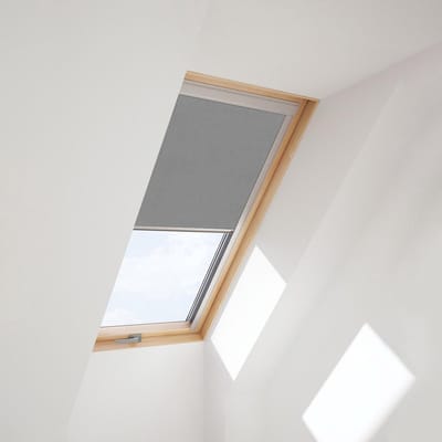 Solstro Standaard Verduisterend Rolgordijn voor op VELUX Dakramen, S06, 606, 4, *Grijs*