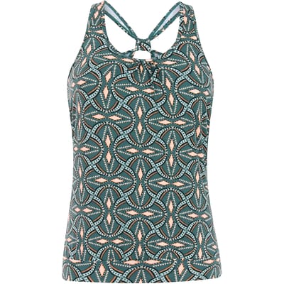Protest MIXZester - Tankini top Dames - Normale pasvorm - Uitneembare vulling - Groen