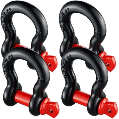 4-pack 5/8  D-oog Sjoroog met 3/4  Schroefpen 28660 lbs Breeksterkte