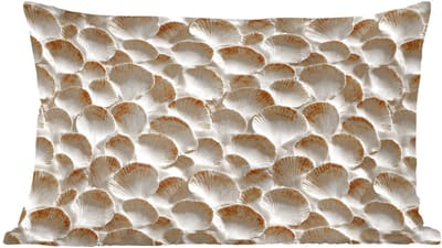 Sierkussens - Kussentjes Woonkamer - 60x40 cm - Schelpen - Waaiervorm - Wit