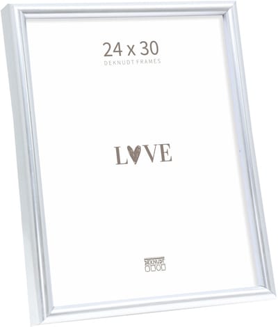 Deknudt Frames fotolijst S011D1 - smal zilver in kunststof - 24x30 cm