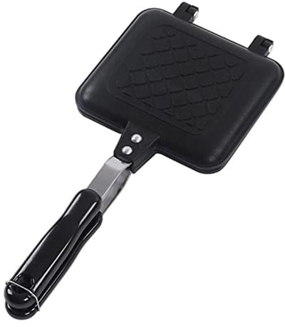Dubbelzijdige Koekenpan - Sandwichpan Panini Maker - Snelle Maaltijden Maken - Dubbelzijdig Kookoppervlak - 39 x 18 cm - Zwart