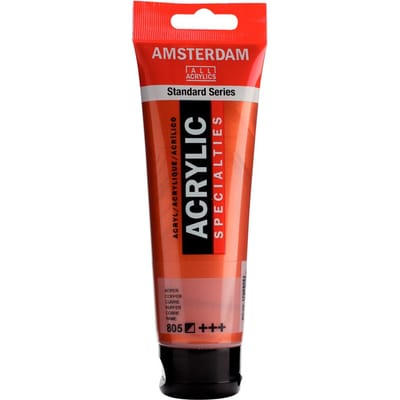 Acrylverf - ROYAL TALENS - AMSTERDAM ACRS 120ML - Koper - 120ml - Gemengd bruin