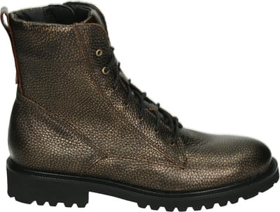 Durea - 9722 E - Hoge sneakersVeterlaarzenDames veterschoenenDames sneakersHalf-hoge schoenen - Kleur: Metallics - Maat: 38