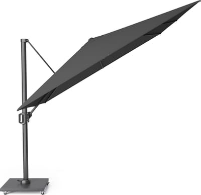 Platinum Sun & Shade – Zweefparasol – Challenger T¹ Premium - 300x300cm – Faded Black – Kantelbaar – 360° Draaibaar – 98% UV protectie