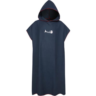Surfponcho Verschoonhanddoek Snel drogende badjas met capuchon Microvezel stranddeken Badhanddoek Zwemhanddoek donkerblauwe kleur