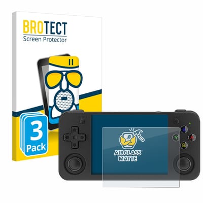 BROTECT - Screenprotector voor Anbernic RG35XX H - Folie Beschermfolie Beschermglas matte 3 Stuks