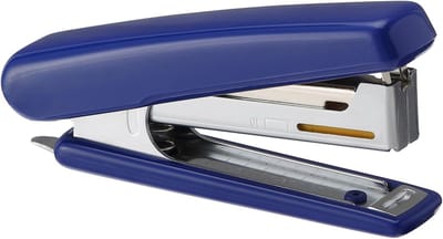 Nietmachine Metaal - Kantoor nietapparaat - Papier Samenvoegen - Snellaad Mechanisme - 20 Vel Capaciteit - Blauw