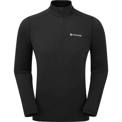 Montane Dart Xt Half Rits Lange Mouw T-shirt Zwart S Man