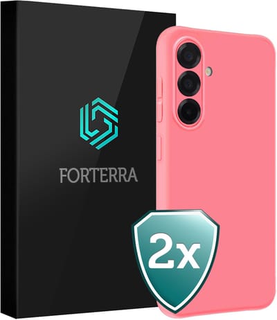 Hoesje 2 Stuks - Geschikt voor Samsung Galaxy A36 - Sterk & Shockproof - Back Cover - Case Siliconen - Telefoon Hoes - Lichtroze