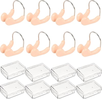 Set van 10 Unisex Zwemneusclips - Waterdicht, Comfortabel Silicoon met Zachte Padding voor Zwemtraining en Recreatief Zwemmen
