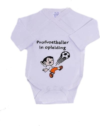 Petit Villain  Rompertje "Profvoetballer in opleiding" Maat 62