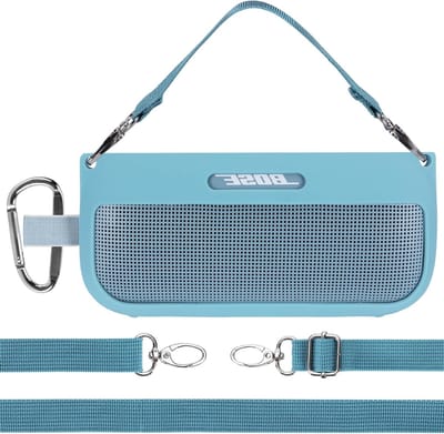 Silicone Hoes voor Bluetooth Speaker - Bescherming en Stijl voor Draagbare Geluidskwaliteit (Blauw)